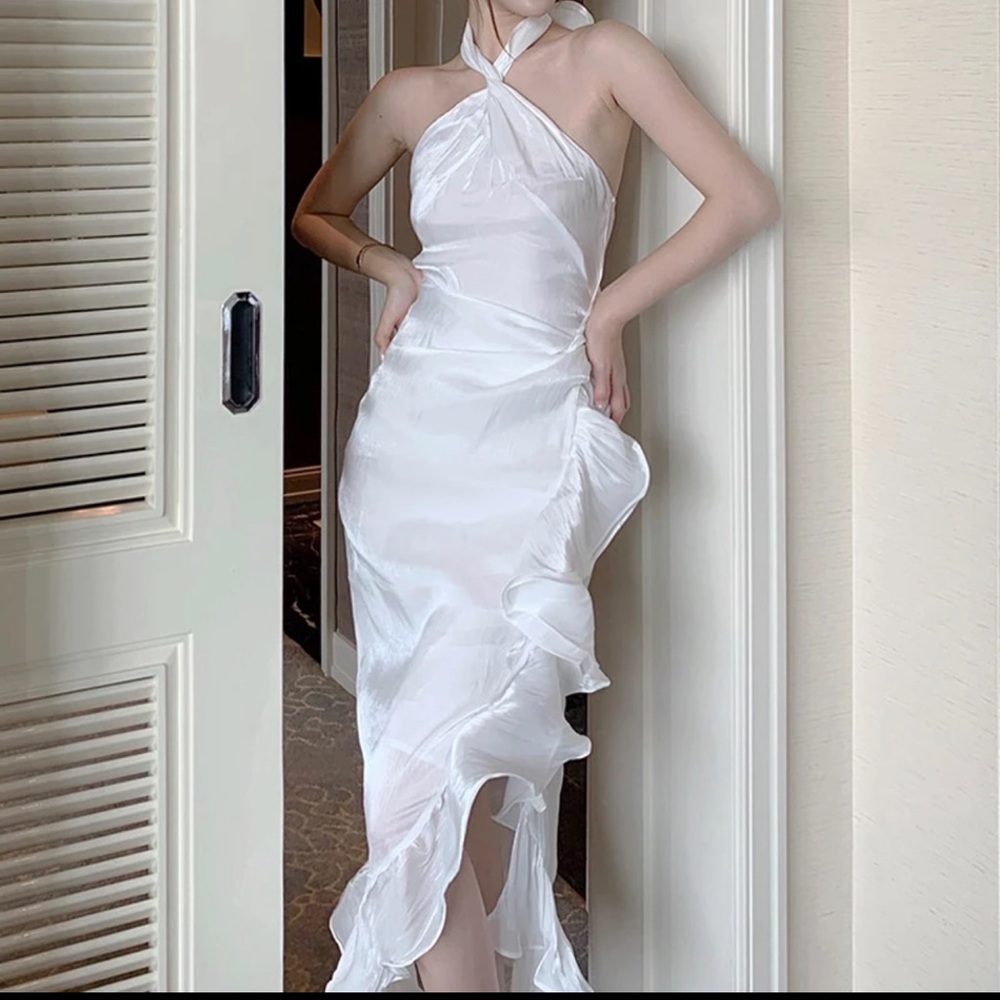 Ruffled Midi Dress
